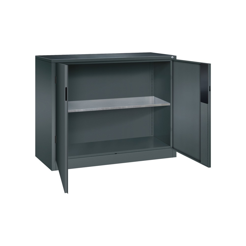 Produktabbildung Nr. 4: C+P Schwerlastschrank mit 1 Fachboden, HxBxT 1.000 x 1.200 x 500 mm, anthrazitgrau, anthrazitgrau