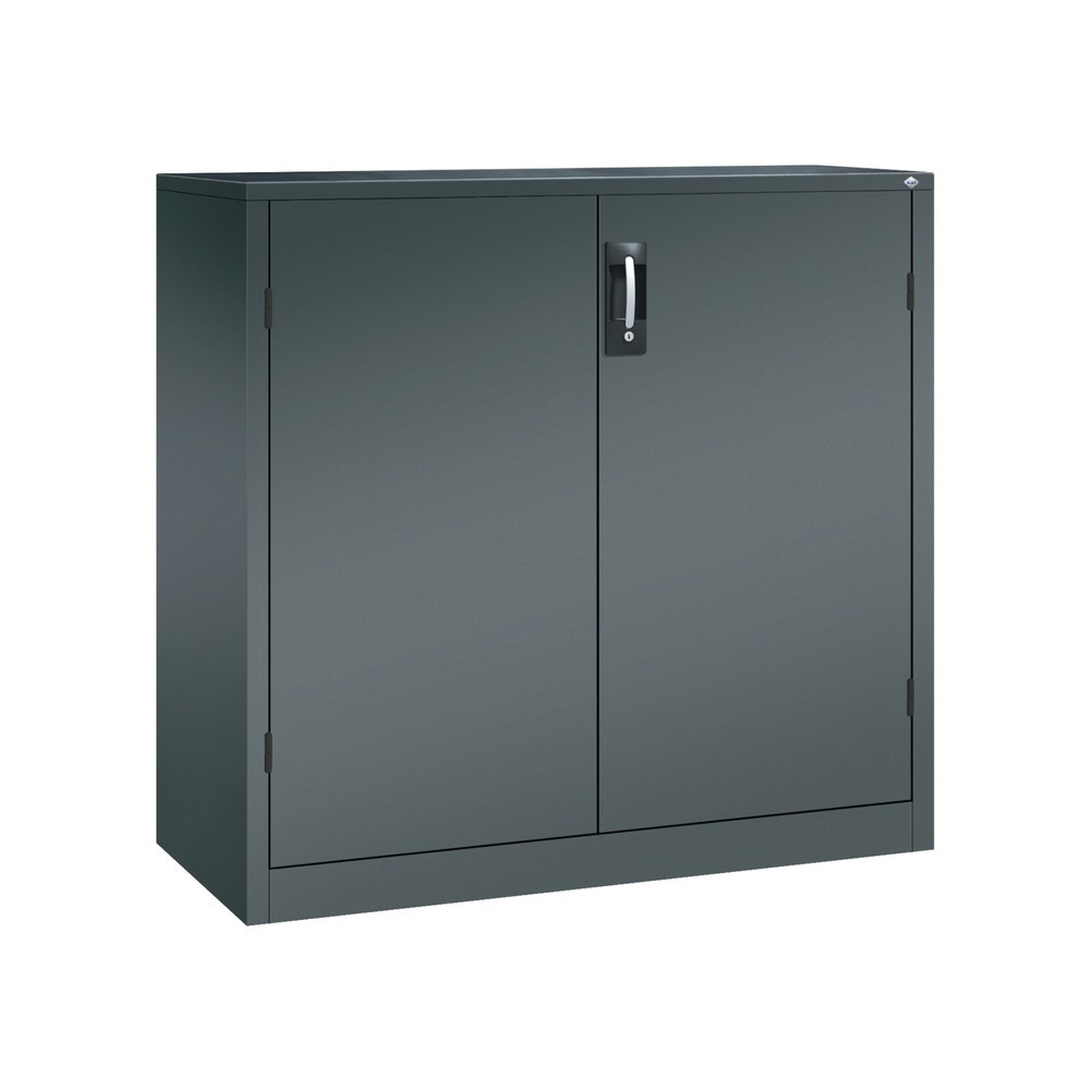 Produktabbildung: C+P Schwerlastschrank mit 2 Fachböden, HxBxT 1.200 x 1.200 x 500 mm, anthrazitgrau, anthrazitgrau