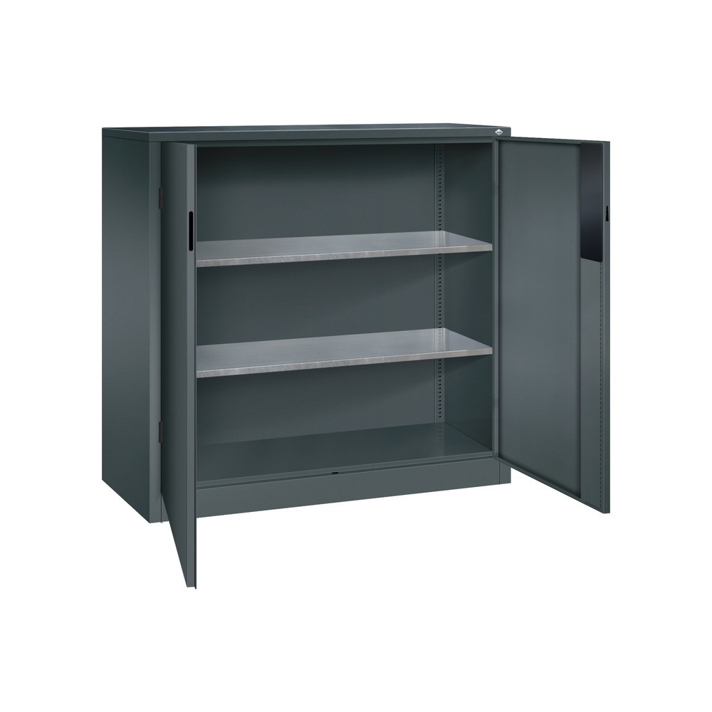 Produktabbildung Nr. 4: C+P Schwerlastschrank mit 2 Fachböden, HxBxT 1.200 x 1.200 x 500 mm, anthrazitgrau, anthrazitgrau