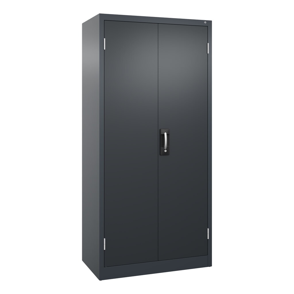 C+P Schwerlastschrank mit 4 Fachböden, HxBxT 1.950 x 930 x 500 mm, anthrazitgrau, schwarzgrau Produktabbildung: C+P Schwerlastschrank mit 4 Fachböden, HxBxT 1.950 x 930 x 500 mm, anthrazitgrau, schwarzgrau