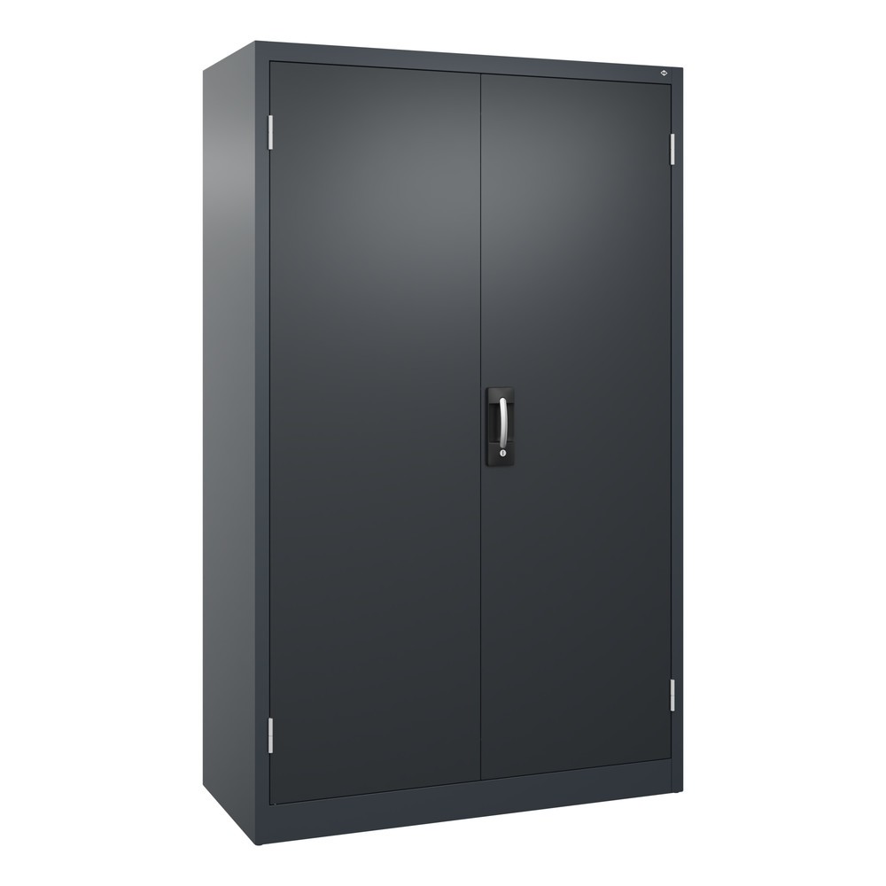 Produktabbildung: C+P Schwerlastschrank mit 4 Fachböden, HxBxT 1.950 x 1.200 x 500 mm, anthrazitgrau, schwarzgrau