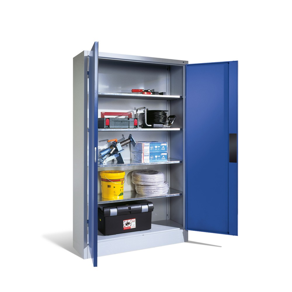 Produktabbildung Nr. 8: C+P Schwerlastschrank mit 4 Fachböden, HxBxT 1.950 x 930 x 500 mm, lichtgrau, anthrazitgrau