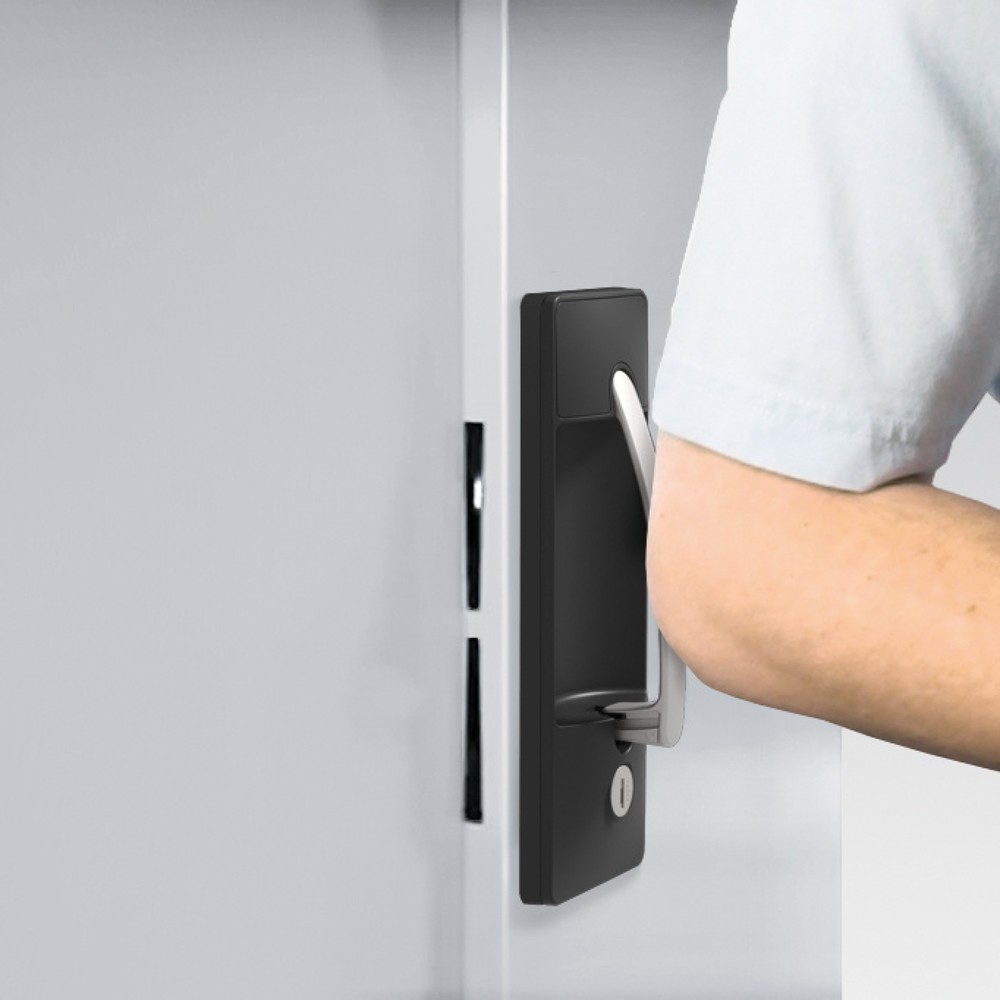 Produktabbildung Nr. 6: C+P Schwerlastschrank mit 1 Fachboden, HxBxT 1.000 x 930 x 500 mm, anthrazitgrau, rubinrot