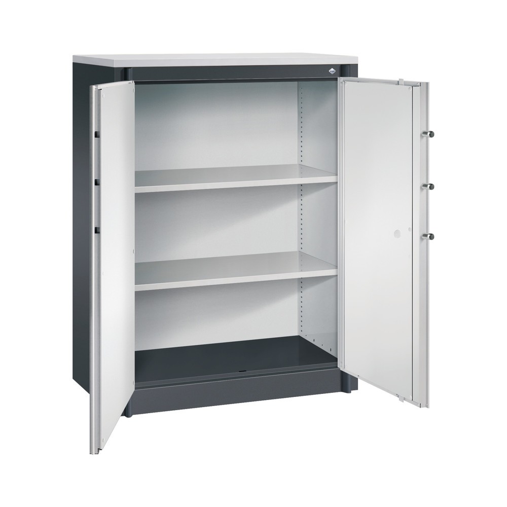 Produktabbildung Nr. 3: C+P Sicherheits-Flügeltürschrank, 3 OH, HxBxT 1.226 x 930 x 500 mm,schwarzgrau, lichtgrau, lichtgrau
