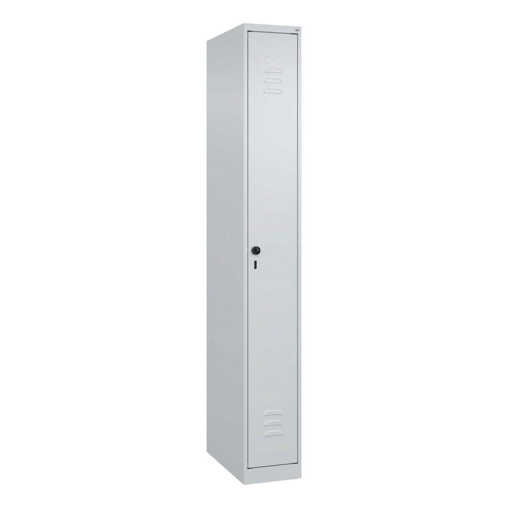 Produktabbildung Nr. 9: C+P Spind Classic PLUS, 1 Abteil, HxBxT 1.850 x 250 x 500 mm, lichtgrau, lichtgrau, für Vorhängeschloss, ohne Mitteltrennwand