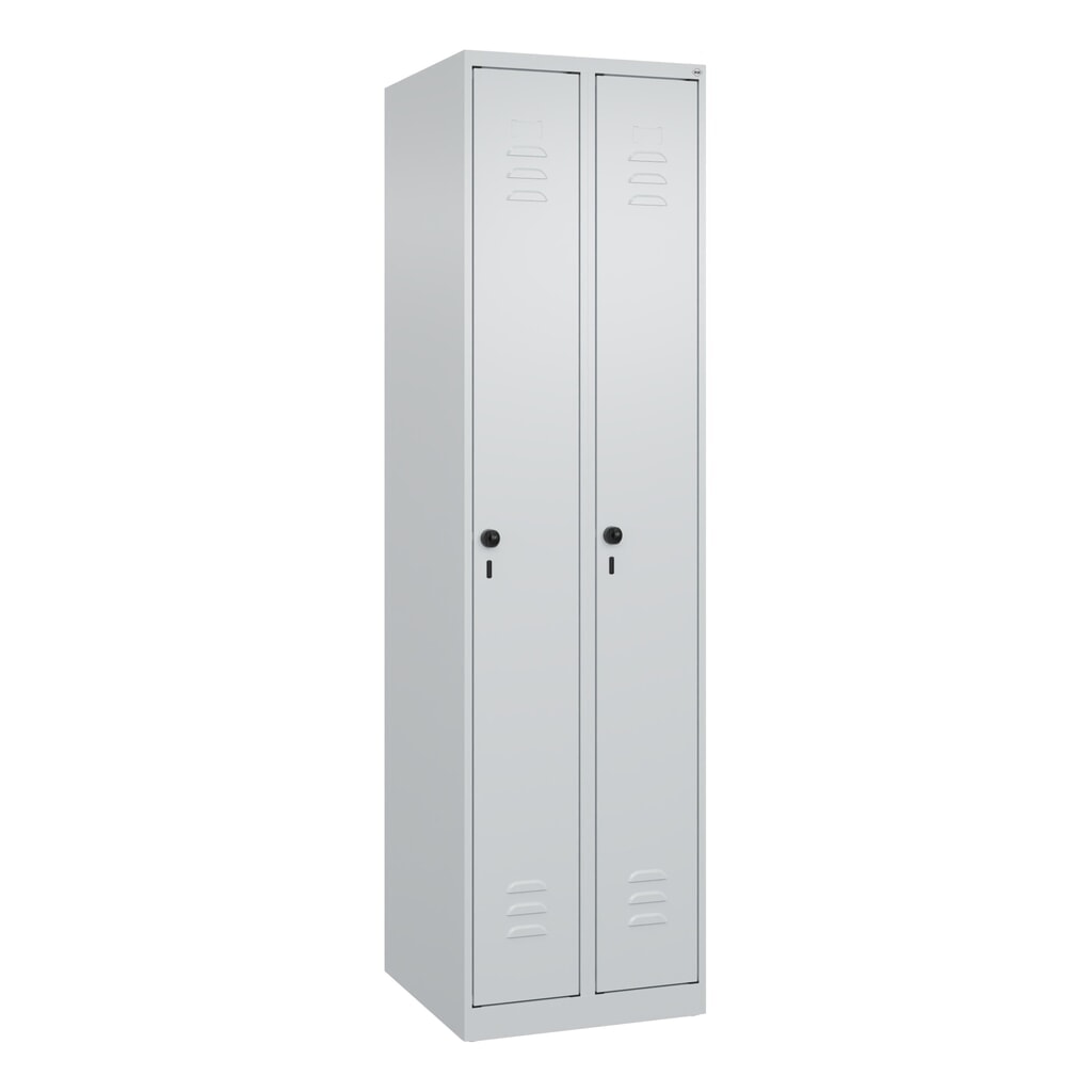 C+P Spind Classic PLUS, 2 Abteile, HxBxT 1.850 x 500 x 500 mm, lichtgrau, lichtgrau, für Vorhängeschloss, ohne Mitteltrennwand Produktabbildung Nr. 9: C+P Spind Classic PLUS, 2 Abteile, HxBxT 1.850 x 500 x 500 mm, lichtgrau, lichtgrau, für Vorhängeschloss, ohne Mitteltrennwand