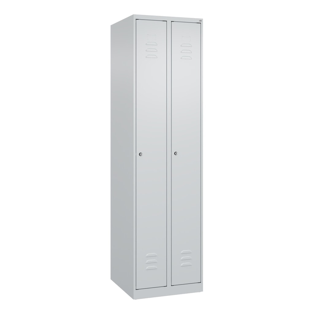 C+P Spind Classic PLUS, 2 Abteile, HxBxT 1.850 x 500 x 500 mm, lichtgrau, lichtgrau, Zylinderschloss, ohne Mitteltrennwand Produktabbildung Nr. 9: C+P Spind Classic PLUS, 2 Abteile, HxBxT 1.850 x 500 x 500 mm, lichtgrau, lichtgrau, Zylinderschloss, ohne Mitteltrennwand