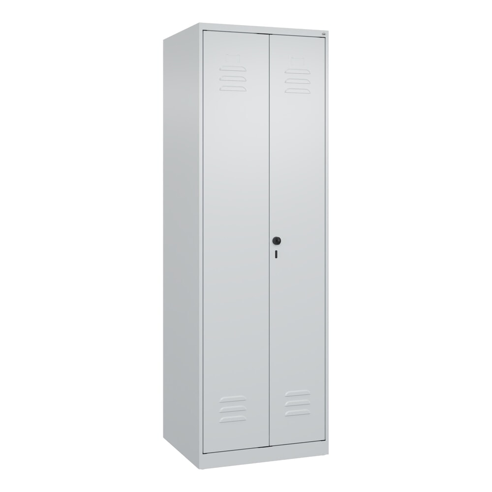 C+P Wäsche-Spind Classic PLUS, 2 Abteile, HxBxT 1.850 x 600 x 500 mm, lichtgrau, lichtgrau, für Vorhängeschloss, mit Mitteltrennwand Produktabbildung Nr. 9: C+P Wäsche-Spind Classic PLUS, 2 Abteile, HxBxT 1.850 x 600 x 500 mm, lichtgrau, lichtgrau, für Vorhängeschloss, mit Mitteltrennwand