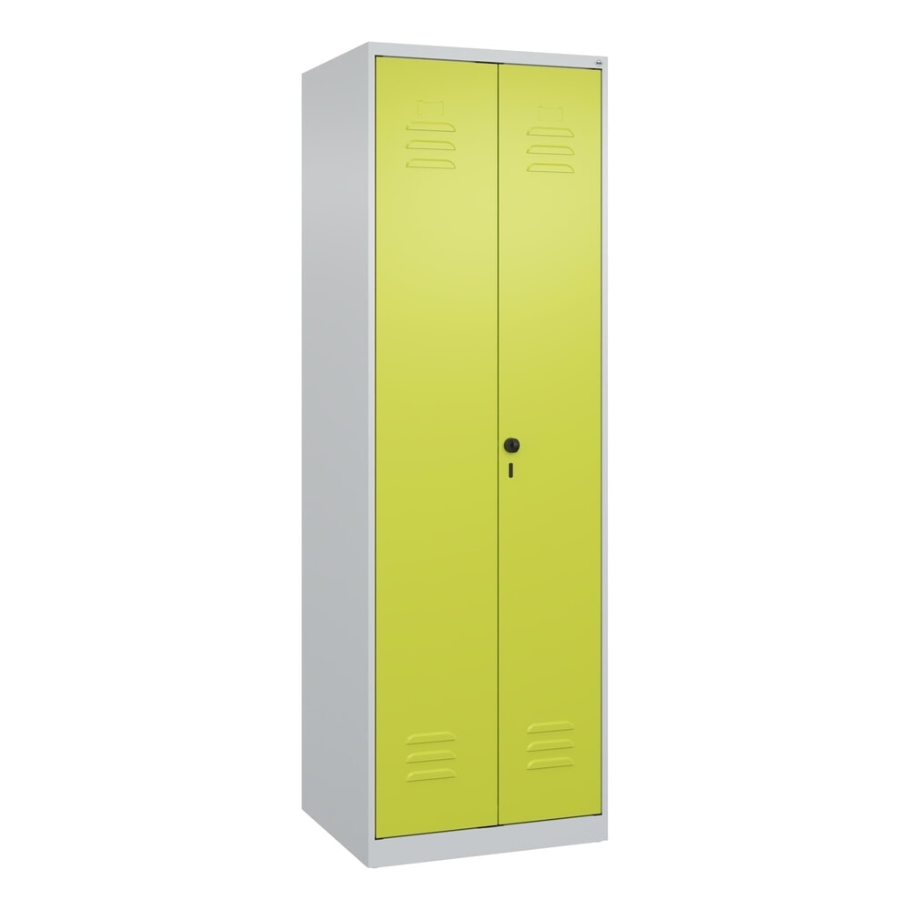 C+P Wäsche-Spind Classic PLUS, 2 Abteile, HxBxT 1.850 x 600 x 500 mm, lichtgrau, clowngrün, für Vorhängeschloss, mit Mitteltrennwand Produktabbildung Nr. 9: C+P Wäsche-Spind Classic PLUS, 2 Abteile, HxBxT 1.850 x 600 x 500 mm, lichtgrau, clowngrün, für Vorhängeschloss, mit Mitteltrennwand