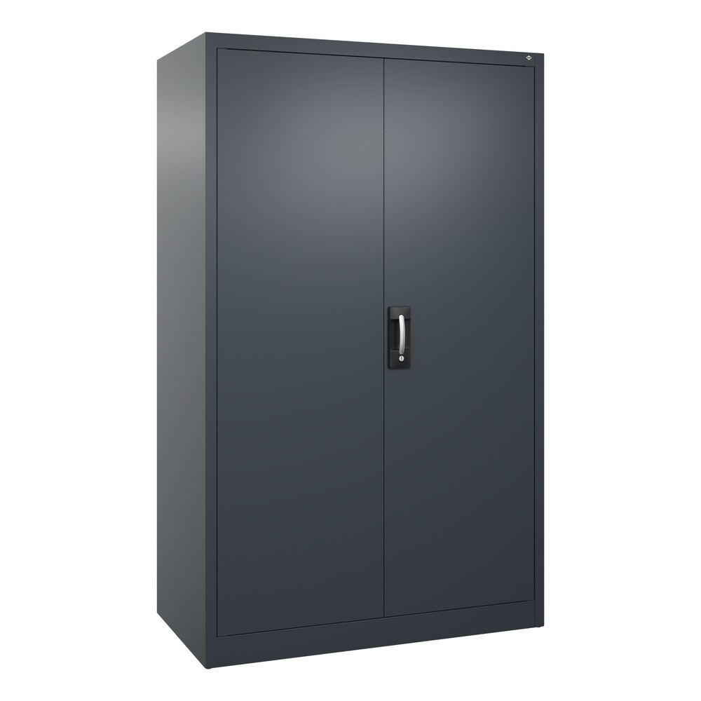 Produktabbildung: C+P Werkstatt-Flügeltürschrank mit 4 Fachböden, HxBxT 1.950 x  1.200 x 600 mm, anthrazitgrau, anthrazitgrau