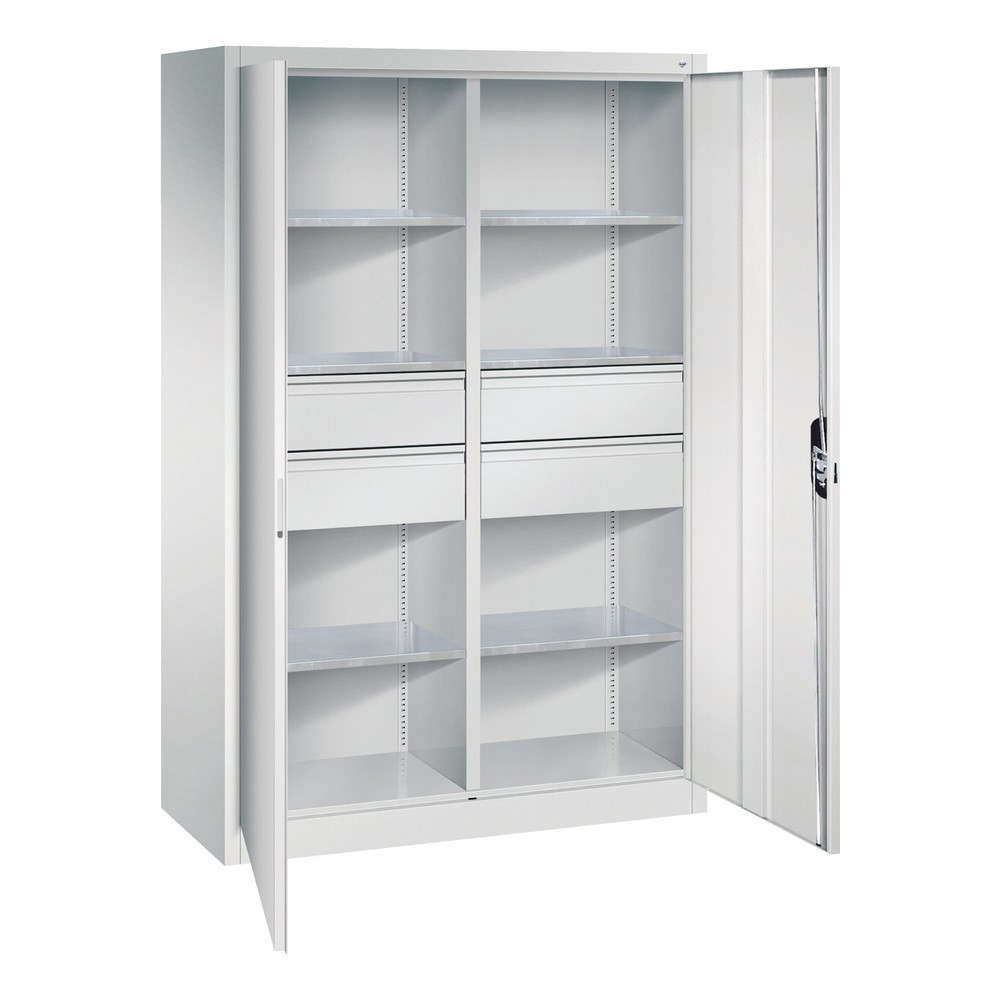 Produktabbildung Nr. 3: C+P Werkzeugschrank, Schubladen 4x174 mm, 6 Böden, Breite 1.200 mm, lichtgrau, lichtgrau