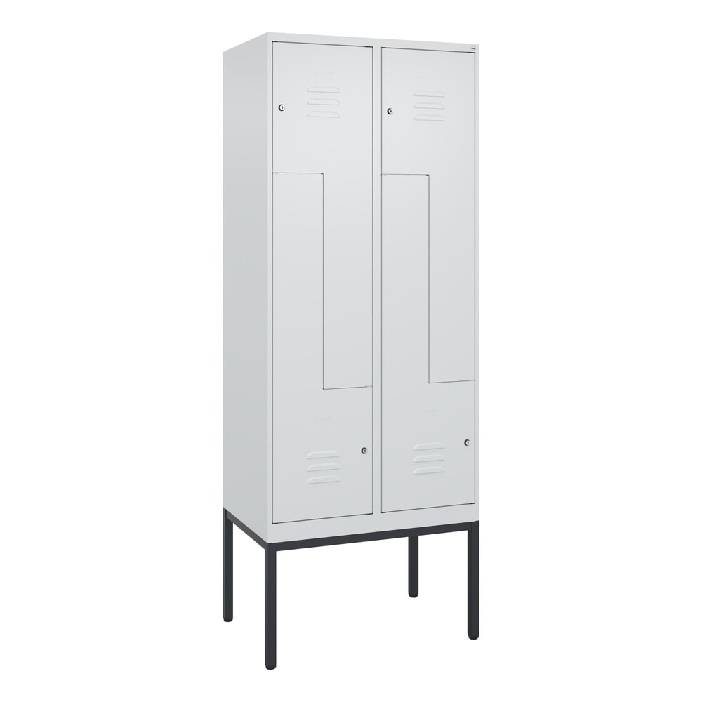 C+P Z-Spind Classic PLUS, Gestell, 4 Abteile, HxBxT 2.120 x 800 x 500 mm, lichtgrau, lichtgrau, Zylinderschloss Produktabbildung Nr. 9: C+P Z-Spind Classic PLUS, Gestell, 4 Abteile, HxBxT 2.120 x 800 x 500 mm, lichtgrau, lichtgrau, Zylinderschloss