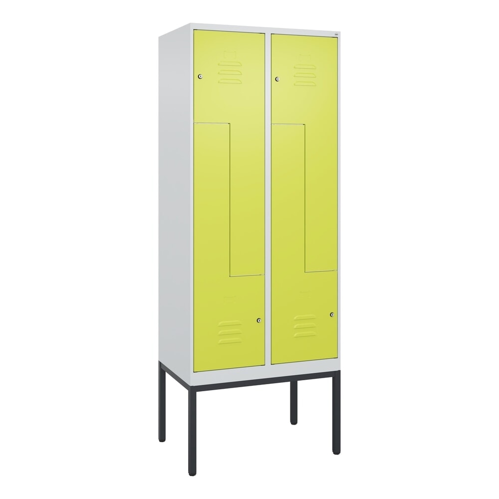 C+P Z-Spind Classic PLUS, Gestell, 4 Abteile, HxBxT 2.120 x 800 x 500 mm, lichtgrau, clowngrün, Zylinderschloss Produktabbildung Nr. 9: C+P Z-Spind Classic PLUS, Gestell, 4 Abteile, HxBxT 2.120 x 800 x 500 mm, lichtgrau, clowngrün, Zylinderschloss