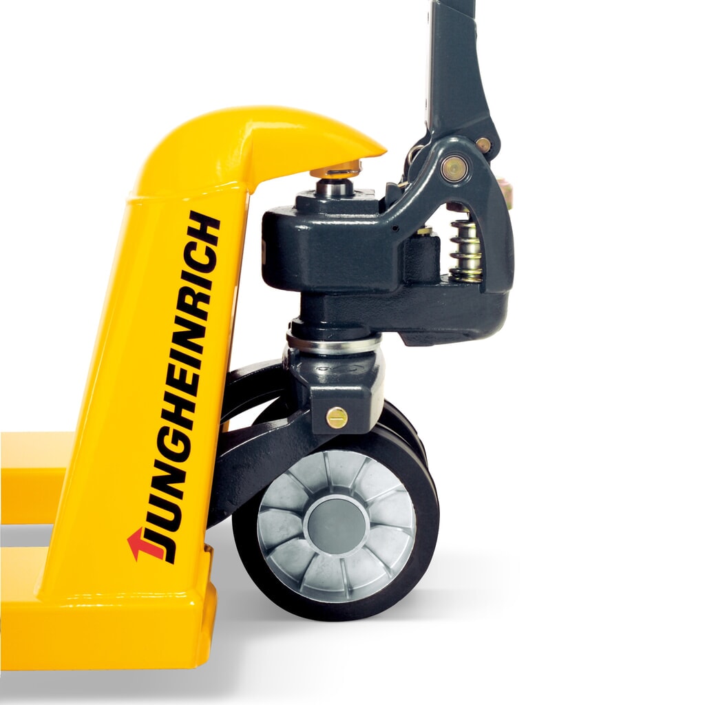 Jungheinrich Handhubwagen AM 22, Tragfähigkeit 2200 kg, Gabellänge 1150 mm, Nylon-Lenkräder, Nylon-Gabelrollen, Einfachbereifung Produktabbildung Nr. 6: Jungheinrich Handhubwagen AM 22, Tragfähigkeit 2200 kg, Gabellänge 1150 mm, Nylon-Lenkräder, Nylon-Gabelrollen, Einfachbereifung