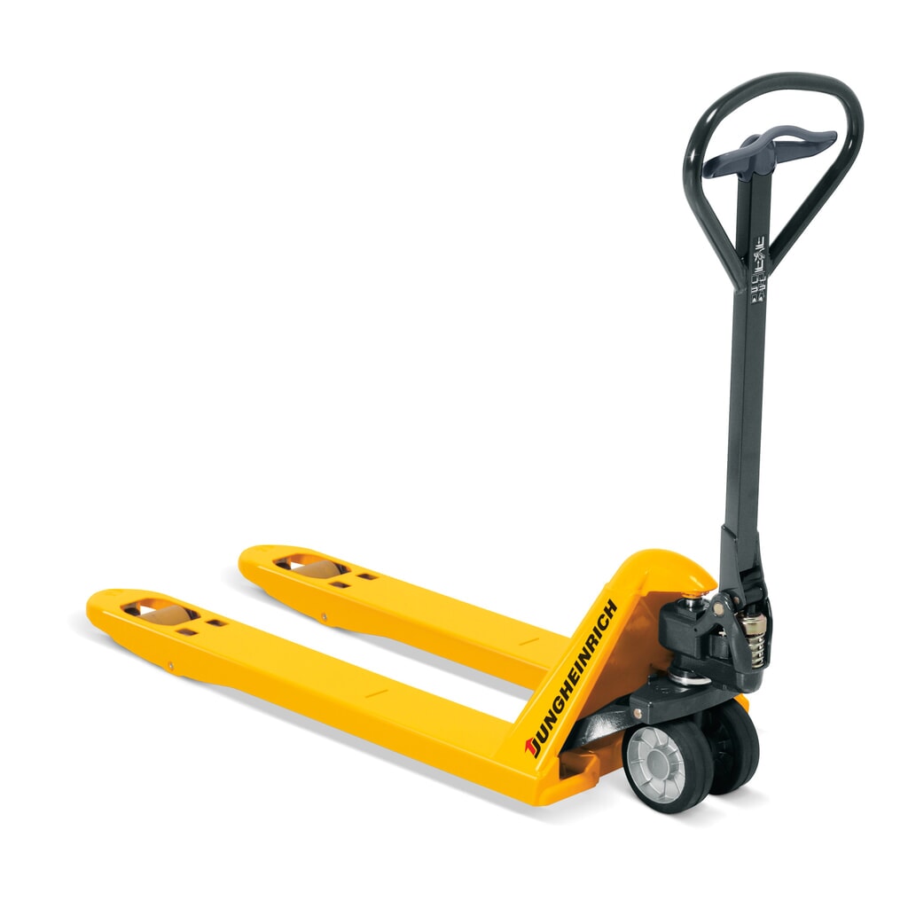 Produktabbildung Nr. 1: Jungheinrich Handhubwagen AM 22, Tragfähigkeit 2200 kg, Gabellänge 1150 mm, Nylon-Lenkräder, Nylon-Gabelrollen, Einfachbereifung