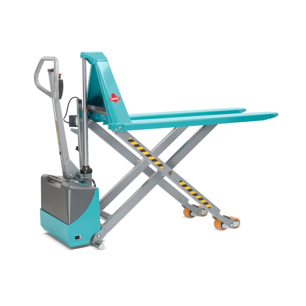 Produktabbildung Nr. 5: C-Ware Scheren-Hubwagen Ameise® - elektrohydraulisch, TK 1.500 kg, GL 1.200 mm, Polyurethan