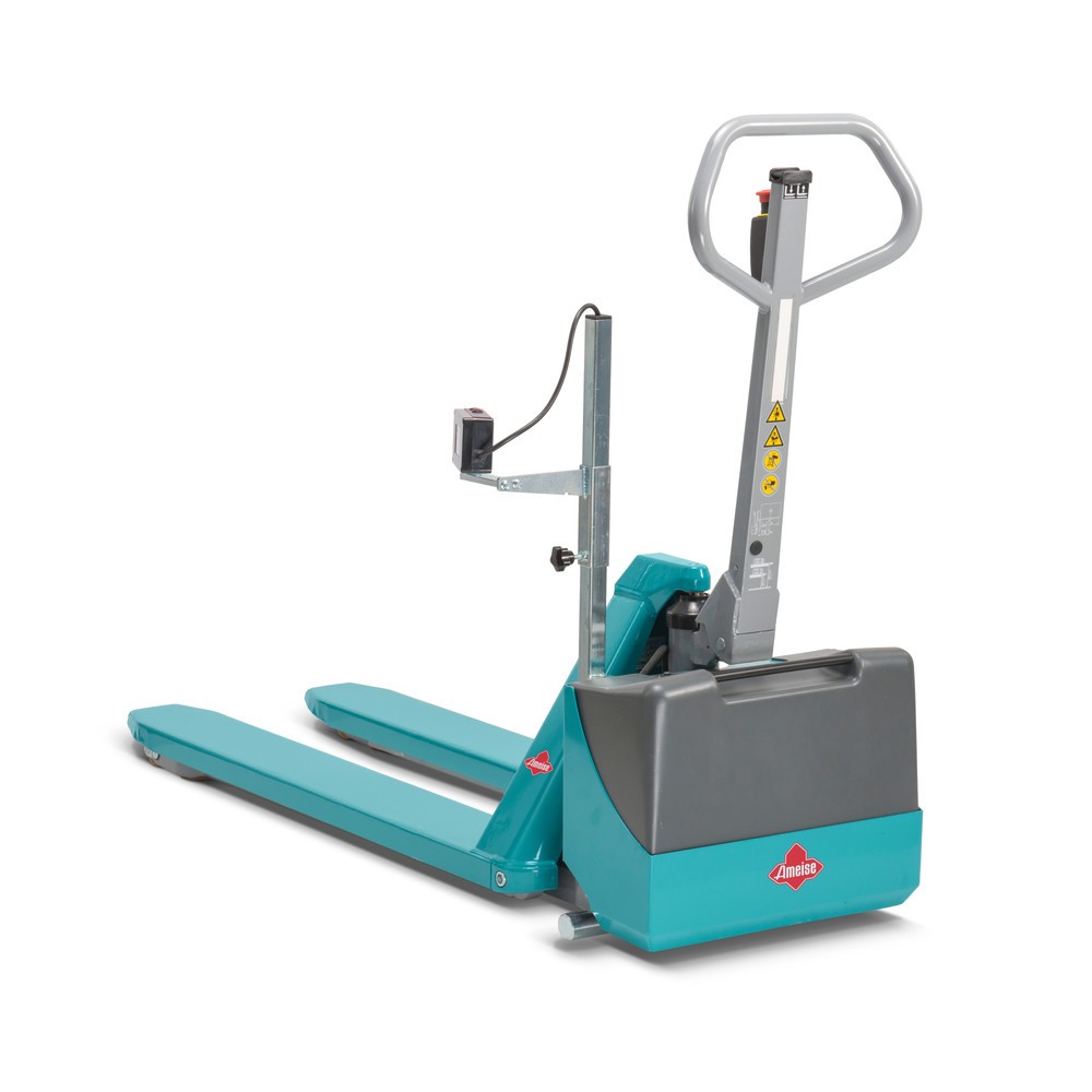 Produktabbildung Nr. 8: C-Ware Scheren-Hubwagen Ameise® - elektrohydraulisch, TK 1.500 kg, GL 1.200 mm, Polyurethan