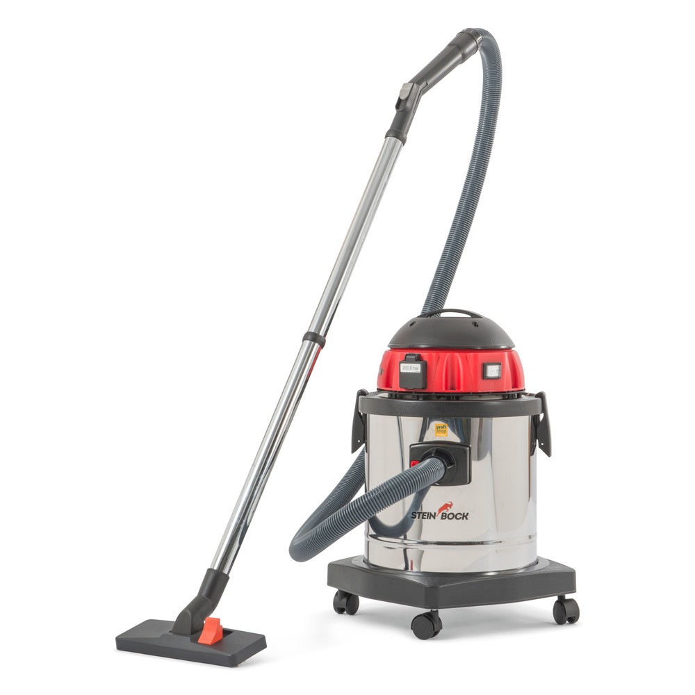 Produktabbildung: C-Ware Steinbock® Nass-Trockensauger, Edelstahl, 1.200 W, 24 l