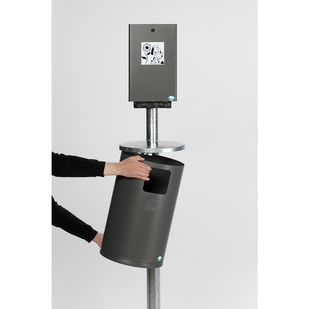 N° de l'image du produit 3 : Cabinet pour chien VAR®, distributeur de sachets + collecteur de déchets, paillettes métalliques