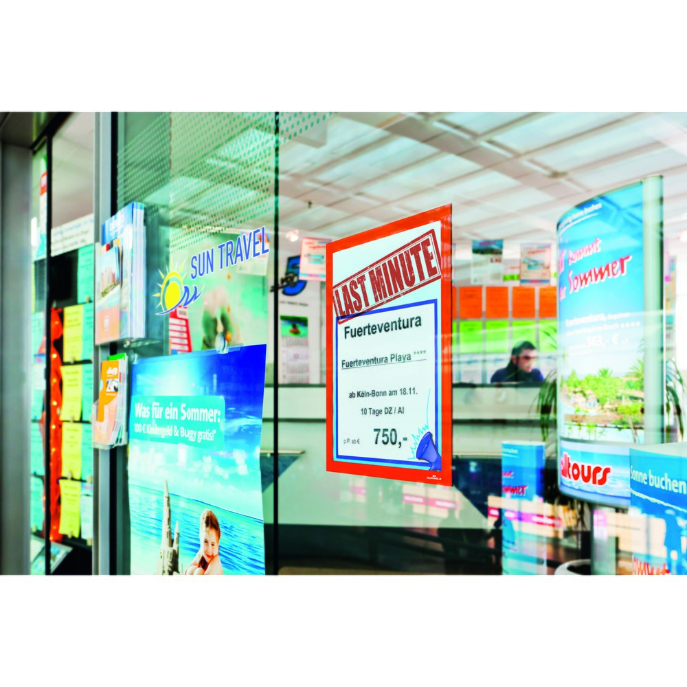 N° de l'image du produit 9 : Cadre d’information DURABLE DURAFRAME®, autocollant, DIN A4, orange