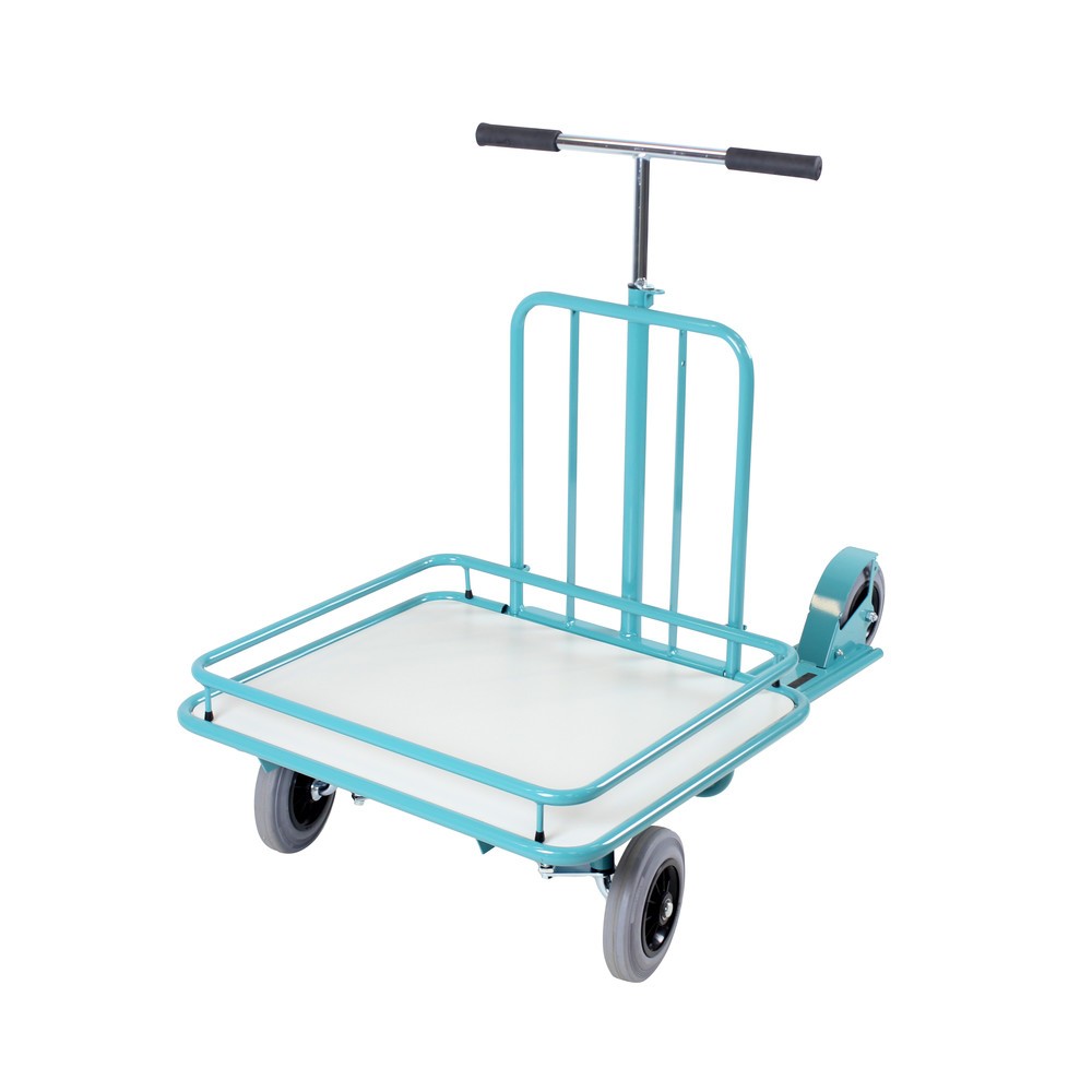 N° de l'image du produit 2 : Cadre de chargement amovible pour trottinette industrielle Ameise®, bleu turquoise