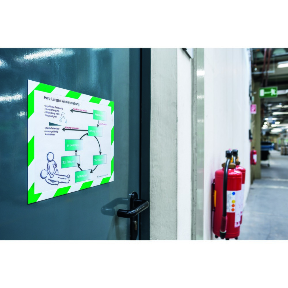 N° de l'image du produit 7 : Cadre magnétique DURABLE DURAFRAME® Security, DIN A4, vert / blanc