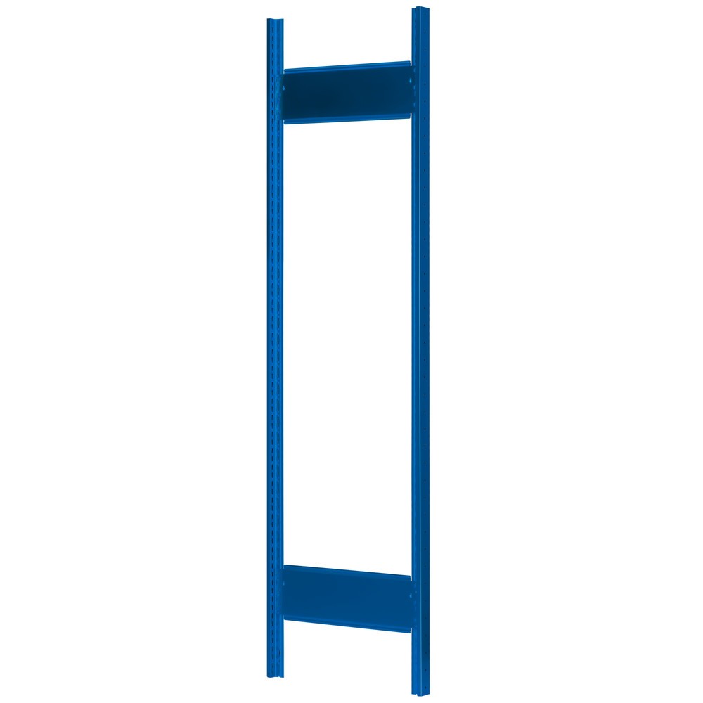 Illustration du produit: Cadre profilé en T MULTIplus pour rayonnage à tablettes SCHULTE, bleu gentiane, prémonté, 2 traverses de profondeur, HxP 2 000 x 300 mm
