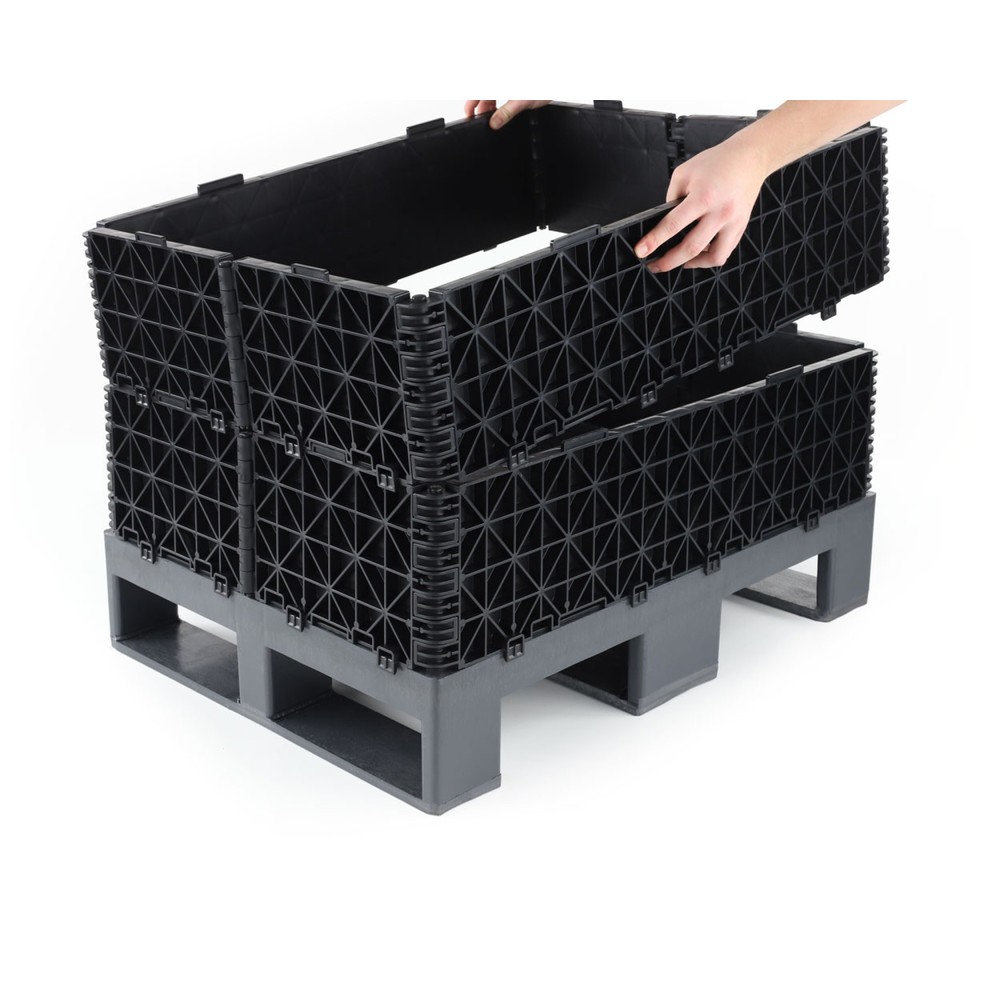 N° de l'image du produit 2 : Cadre rehausseur de palette en plastique, 800x600x215 mm