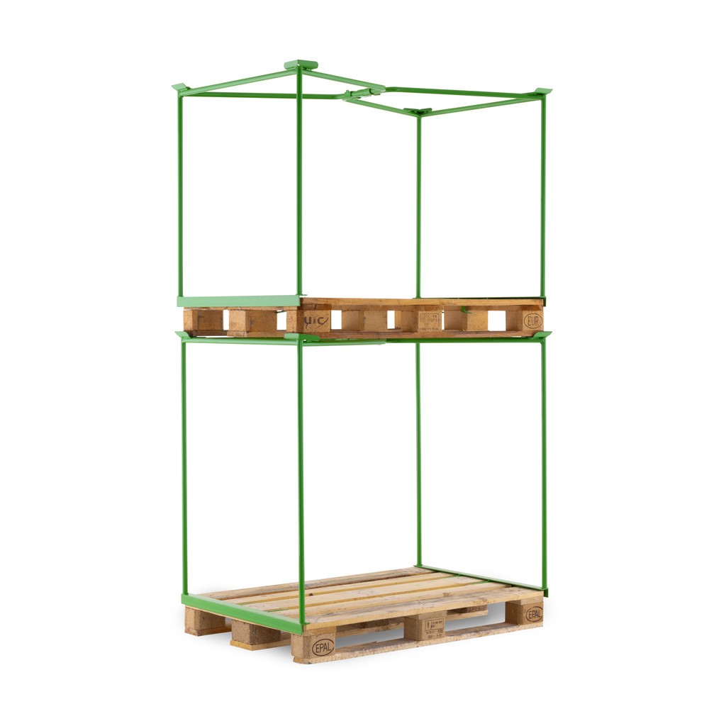 N° de l'image du produit 5 : Cadre rehausseur grillagé ouvert HEMMDAL, H x l x P 1 000 x 1 200 x 800 mm, vert mai