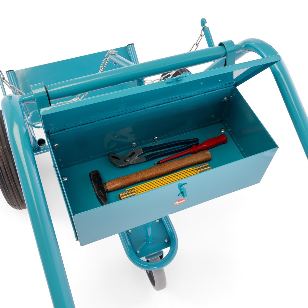 N° de l'image du produit 8 : Caisse à outils pour diable pour bouteilles en acier Ameise® 2 bouteilles, vide, couvercle verrouillable, HxlxP 155 x 460 x 210 mm