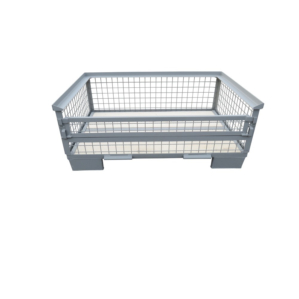 N° de l'image du produit 2 : Caisse grillagée Europool, paroi longitudinale semi-rabattable, hauteur 500 mm