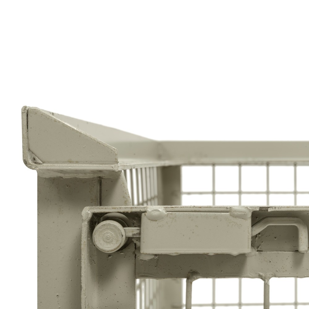 N° de l'image du produit 6 : Caisse grillagée industrielle, paroi longitudinale semi-rabattable, hauteur 570 mm