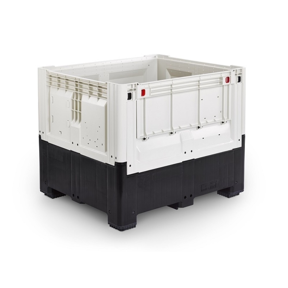 Illustration du produit: Caisse-palette, pliable, fermée, 1 200x1 000x973 mm, avec 4 pieds