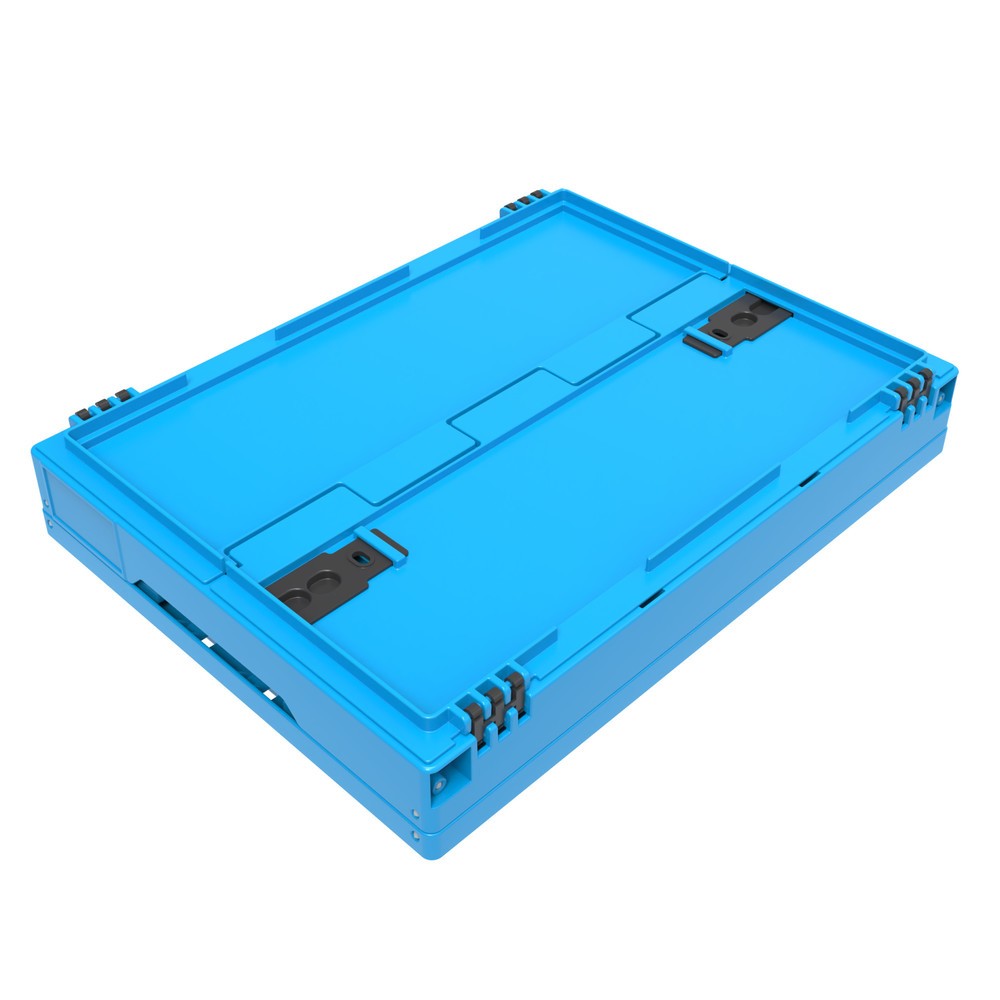 N° de l'image du produit 4 : Euronorm-Eurobox premium, avec couvercle à charnières, 21 litres, bleu