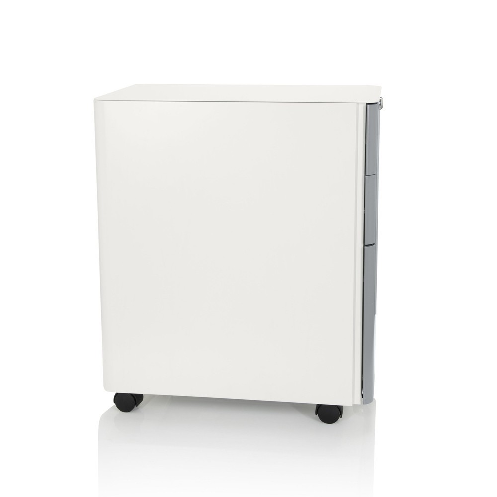 N° de l'image du produit 8 : Caisson à roulettes hjh OFFICE COLOR I métal, blanc / gris
