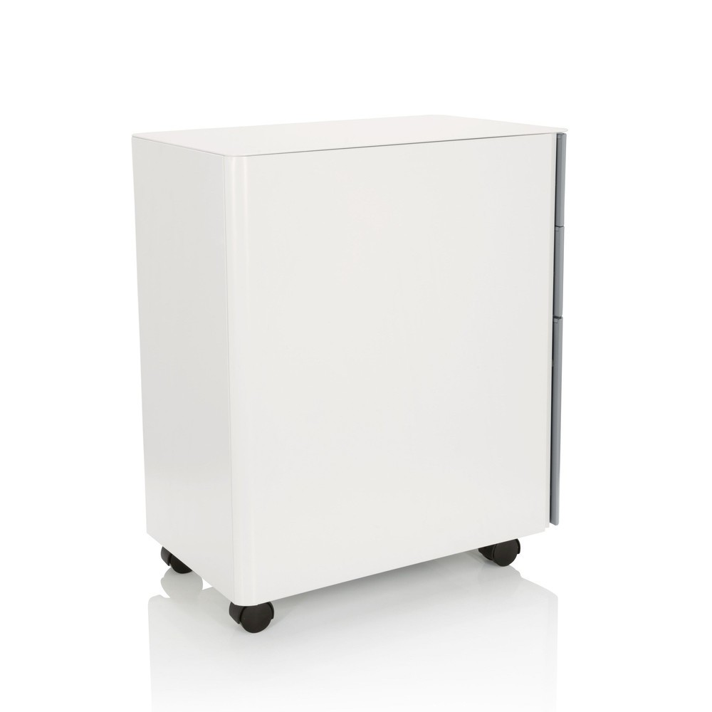 N° de l'image du produit 9 : Caisson à roulettes hjh OFFICE COLOR I métal, blanc / gris