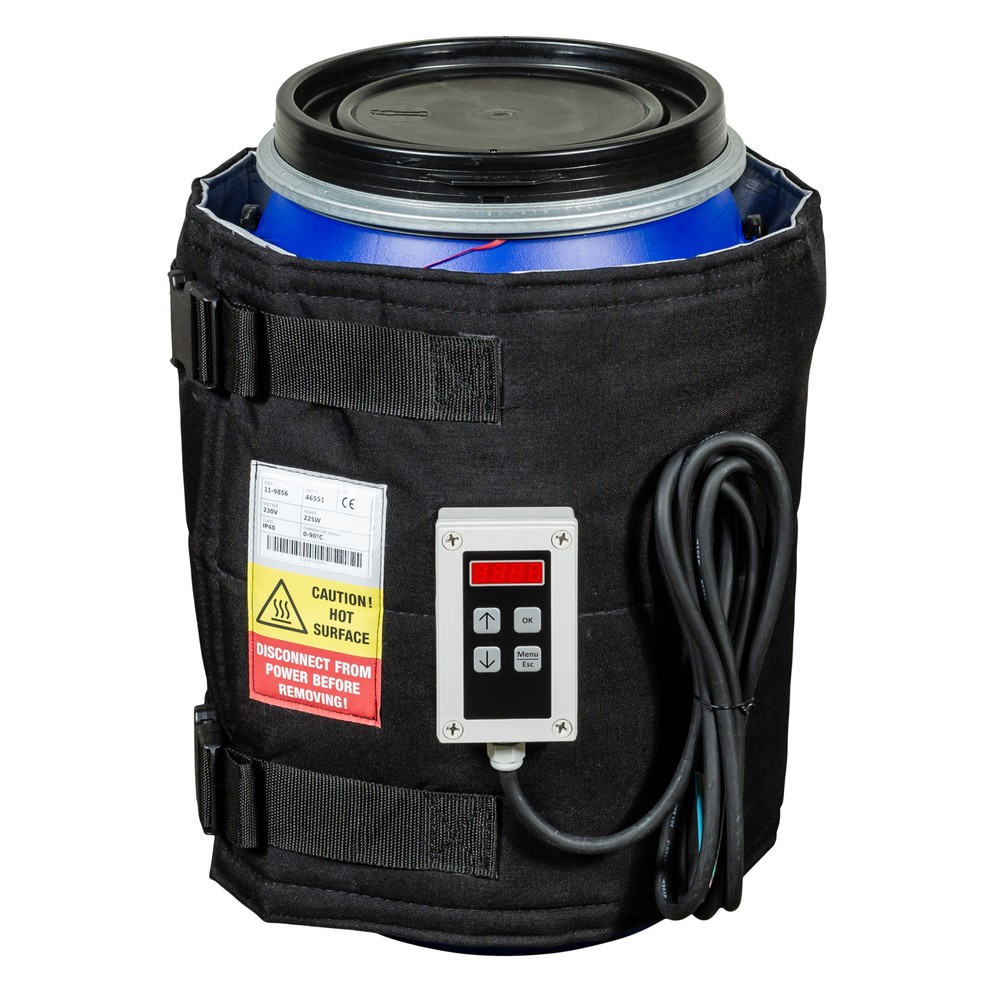 Imagen del producto: Camisa térmica para barriles Kuhlmann, con regulador digital, 25-30 l, 0-90ºC, 230 V, 225 W, LxH 1.200 x 400 mm