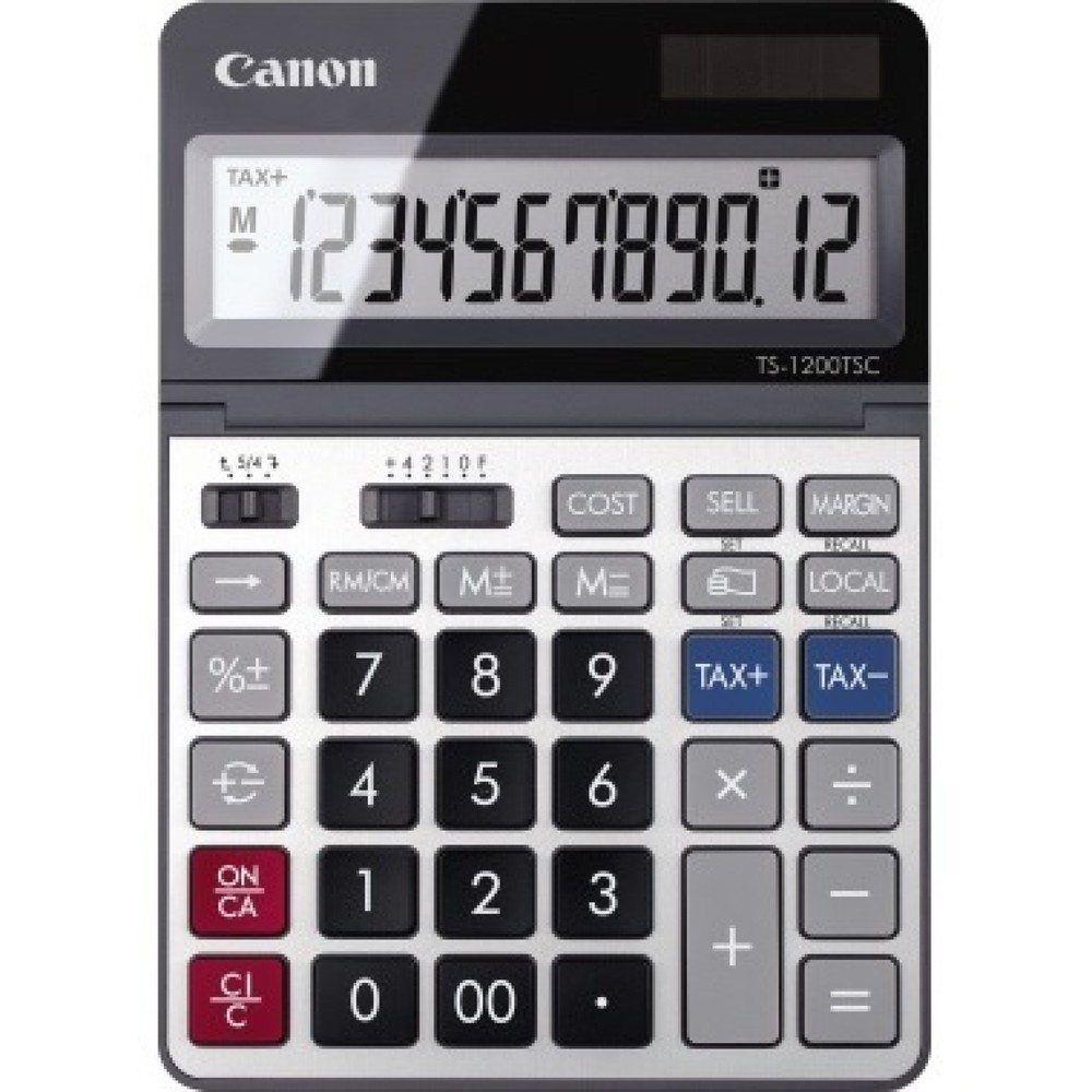Produktabbildung: Canon Tischrechner TS-1200TSC 12stellig Solar/Batterie