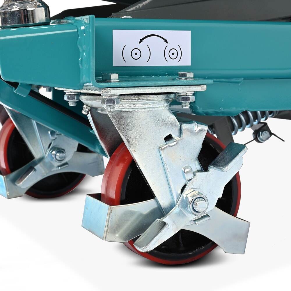 Immagine del prodotto n. 13: Carrello a pantografo con piano elevatore Ameise®, staffa fissa, portata 500 kg, piattaforma da 850 x 500 mm