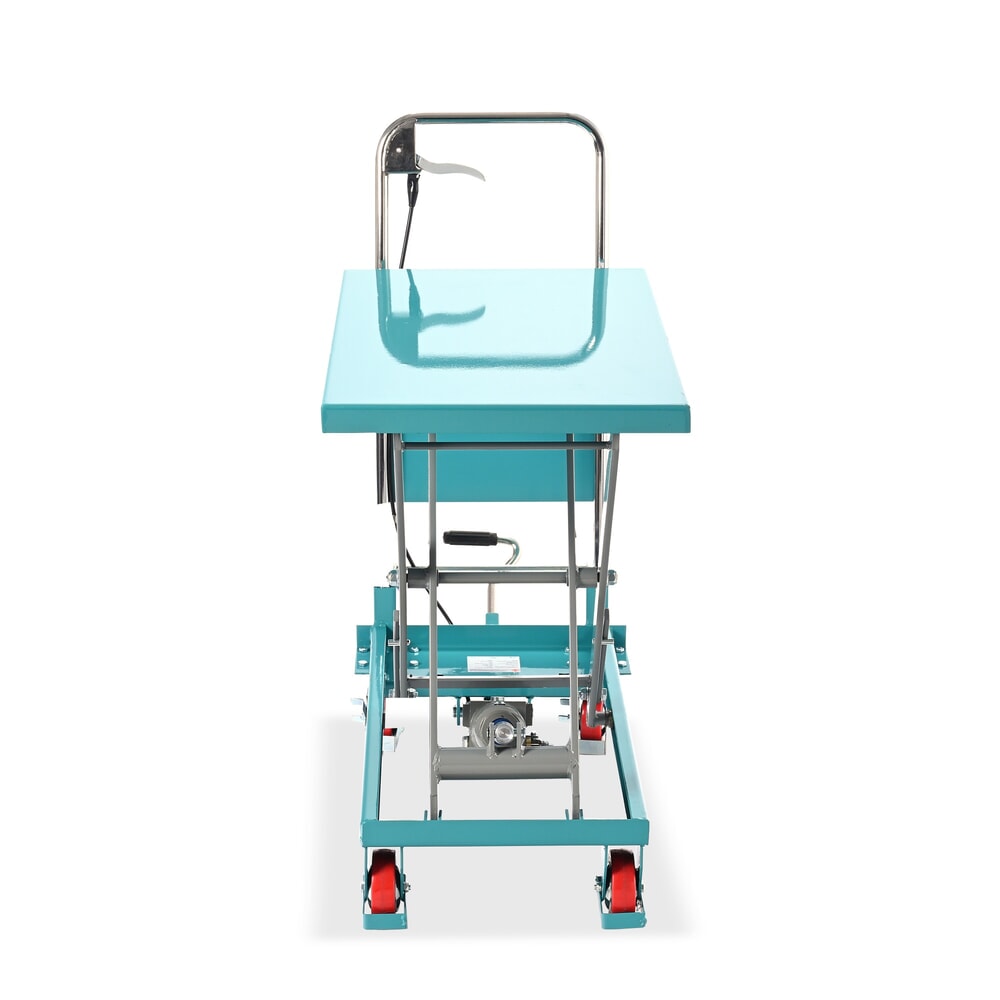 Immagine del prodotto n. 3: Carrello a pantografo con piano elevatore Ameise®, staffa pieghevole, portata 150 kg, piattaforma da 700 x 450 mm