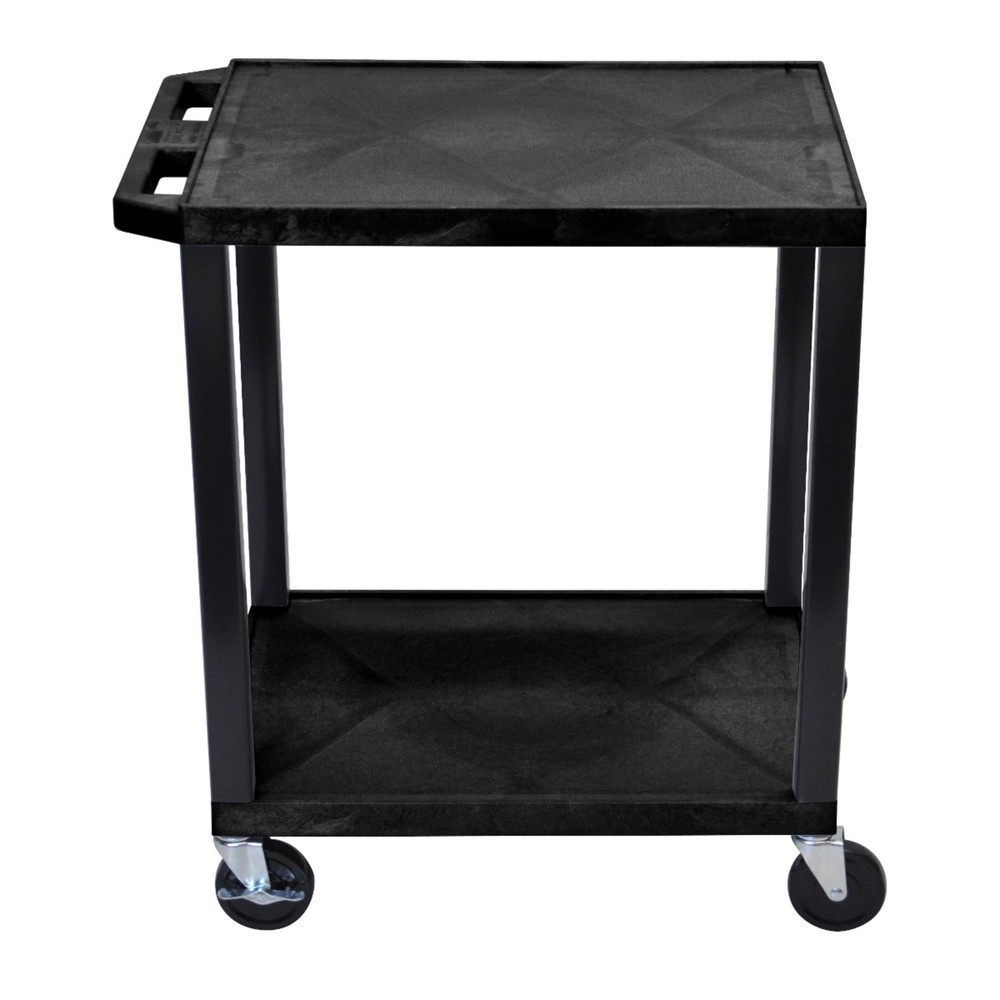 Immagine del prodotto: Carrello di trasporto in materiale plastico HEMMDAL, con superficie di carico, 2 piani, nero