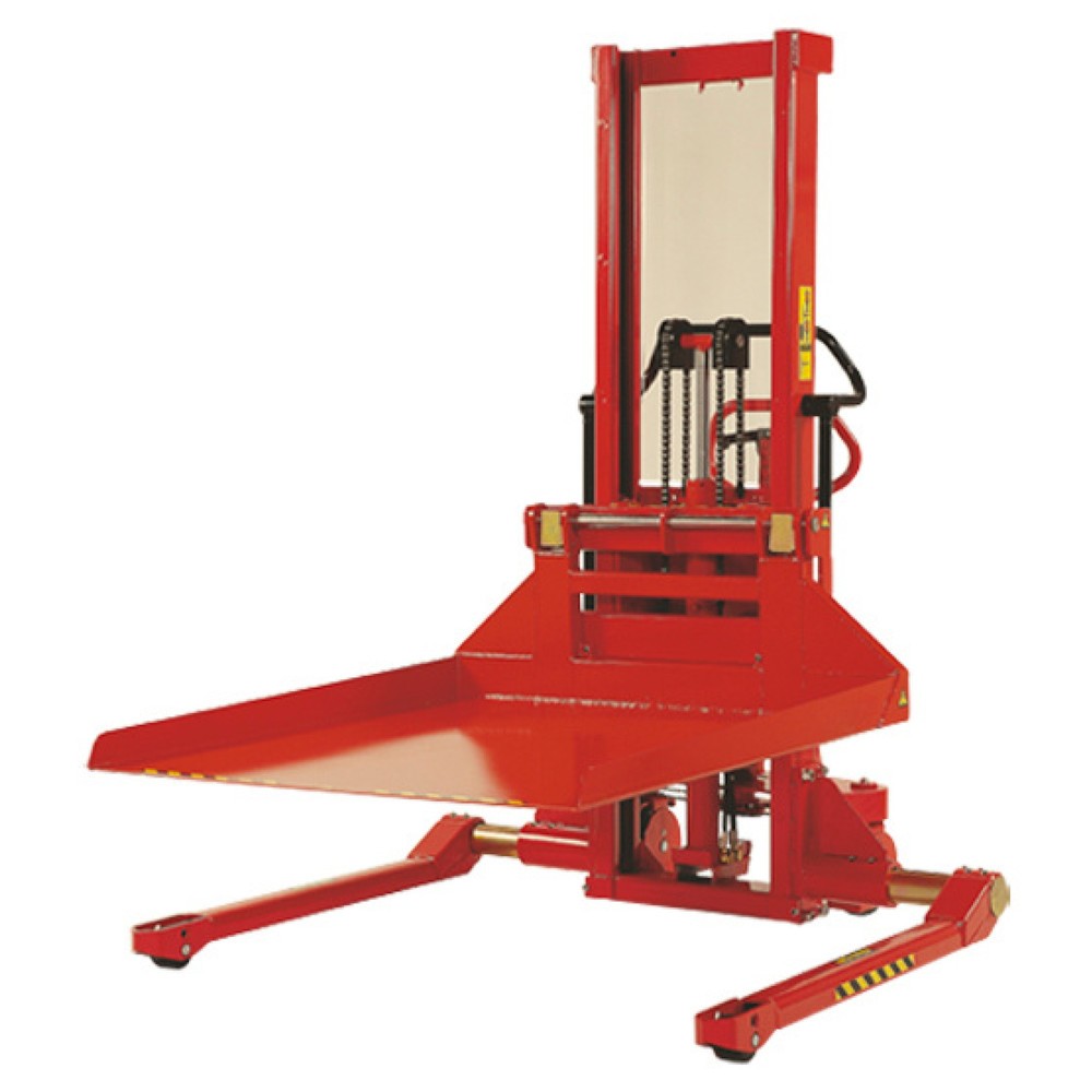 Immagine del prodotto: Carrello elevatore elettrico Logitrans a carreggiata larga con piattaforma, montante simplex, portata 1.000 kg, altezza di sollevamento 1.485 mm, piattaforma 990 x 1.092 mm.