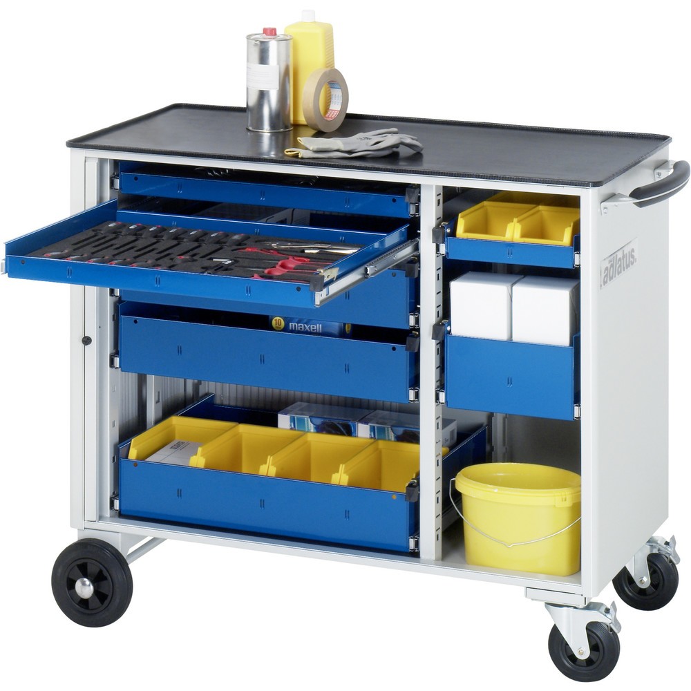 Immagine del prodotto: Carrello portautensili RAU serie adlatus, AxLxP 890 x 1.025 x 520 mm, 7 cassetti 3 x 40, 3 x 105, 1 x 130 mm, piano di lavoro in metallo