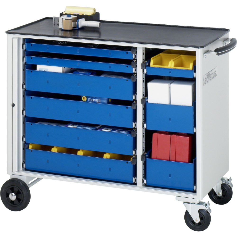 Immagine del prodotto: Carrello portautensili RAU serie adlatus, AxLxP 890 x 1.025 x 520 mm, 9 cassetti 3 x 40, 4 x 105, 2 x 130 mm, piano di lavoro in metallo