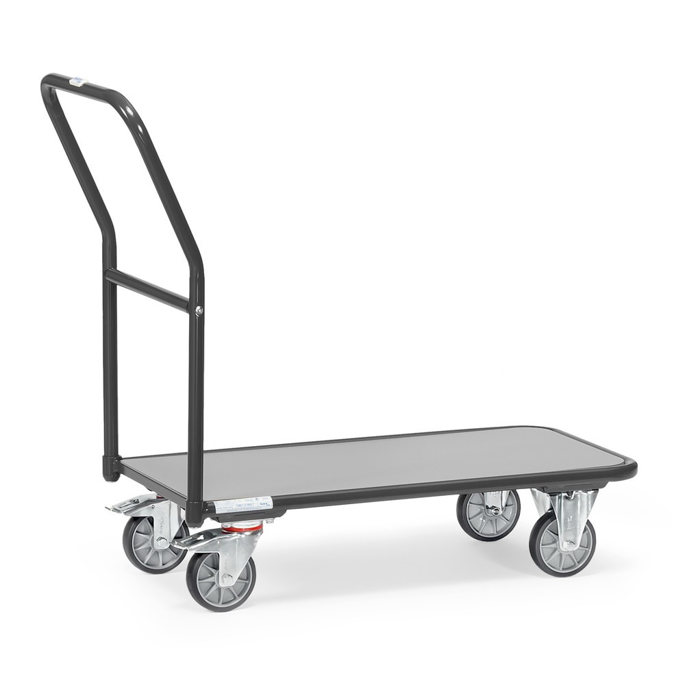Número de imagen del producto 1: Carro con plataforma fetra® con superficie de carga de madera An x La 600 x 1.000 mm, CC 250 kg, gris antracita