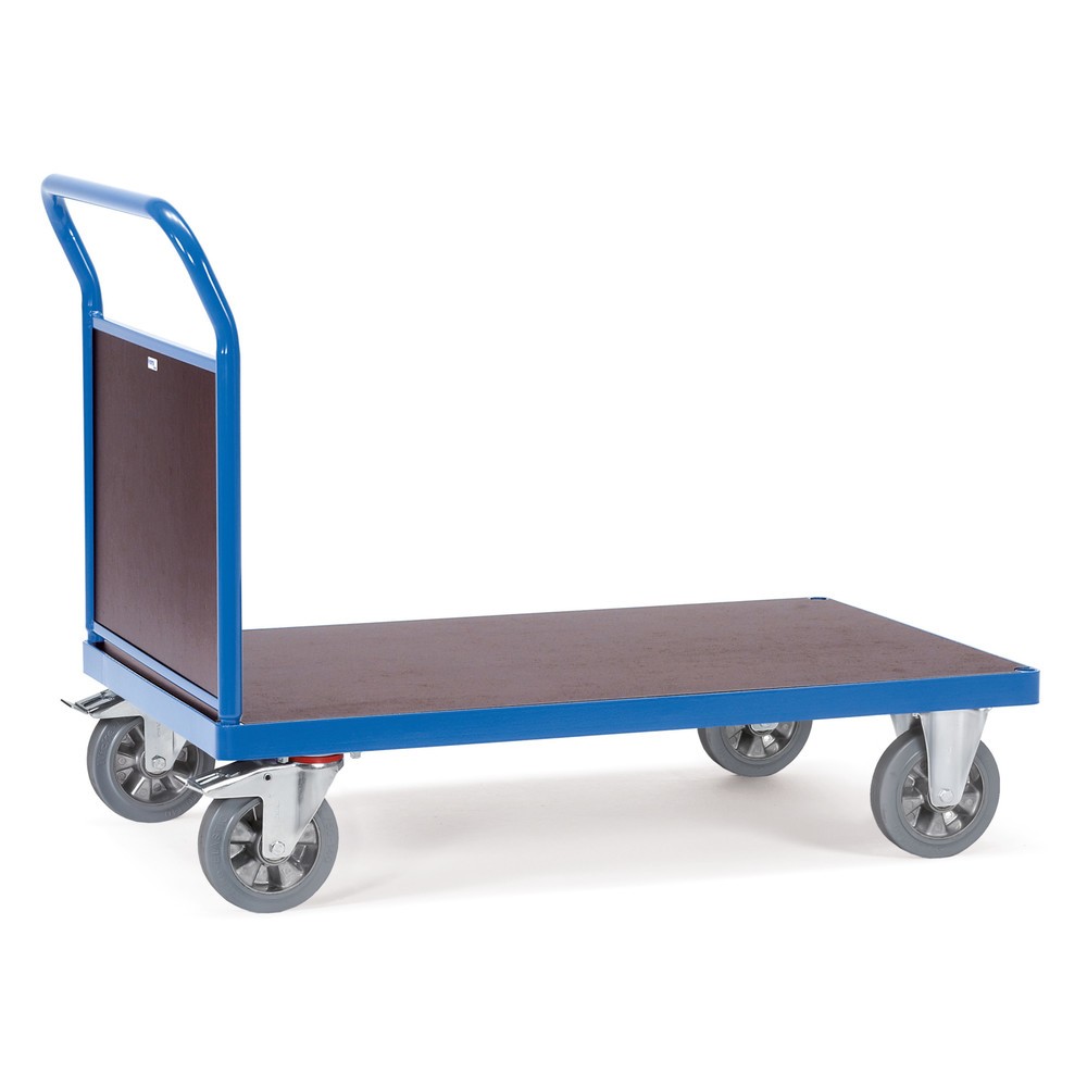 Imagen del producto: carro con plataforma de servicio pesado fetra®, con pared final, área de carga An x F 700 x 1.000 mm
