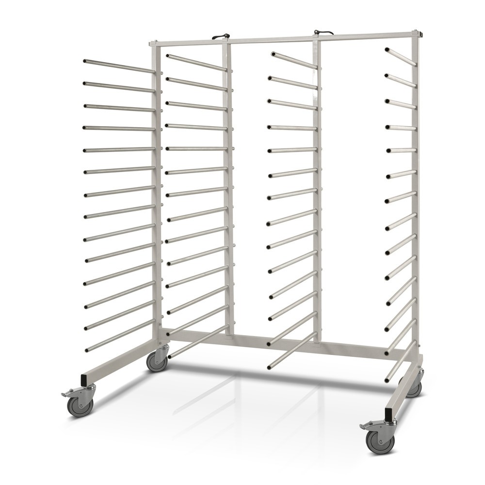 Número de imagen del producto 1: Carro de secado pintado, 4 x 14 varillas galvanizadas, capacidad de carga 300 kg