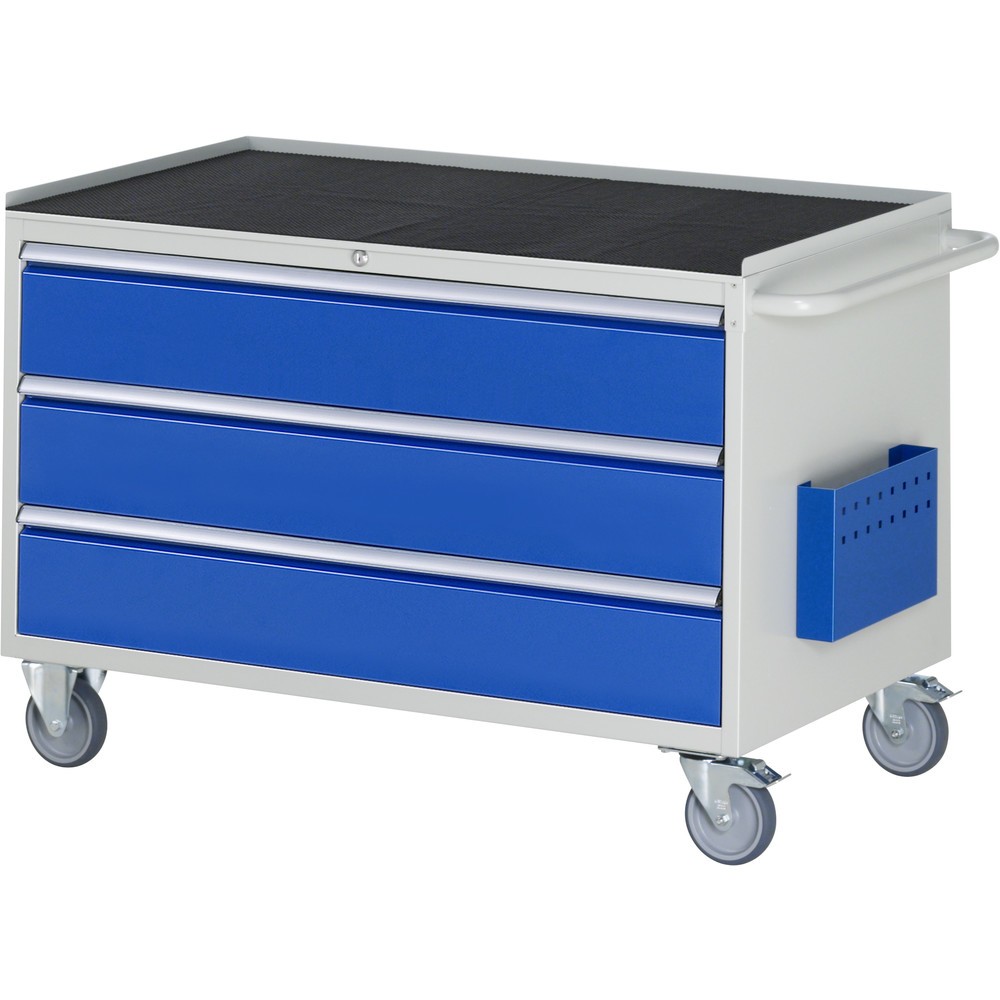 Número de imagen del producto 1: Carro de taller RAU serie 7000, HxAxF 795 x 1.145 x 650 mm, 3 cajones extraíbles al 90%, 3 x 180 mm, encimera de metal