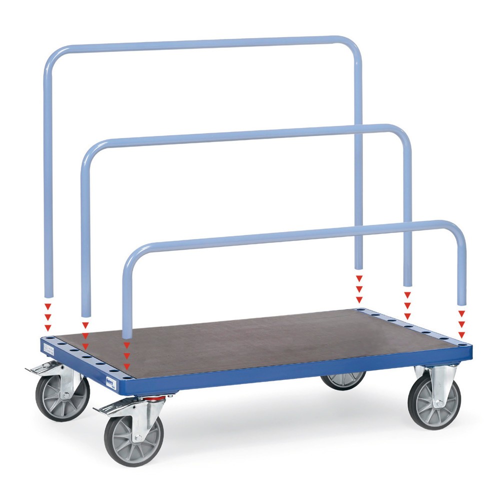 Imagen del producto: carro|plataforma de placas fetra®, sin soporte, área de carga An x F 1.200 x 800 mm, capacidad de carga 750 kg