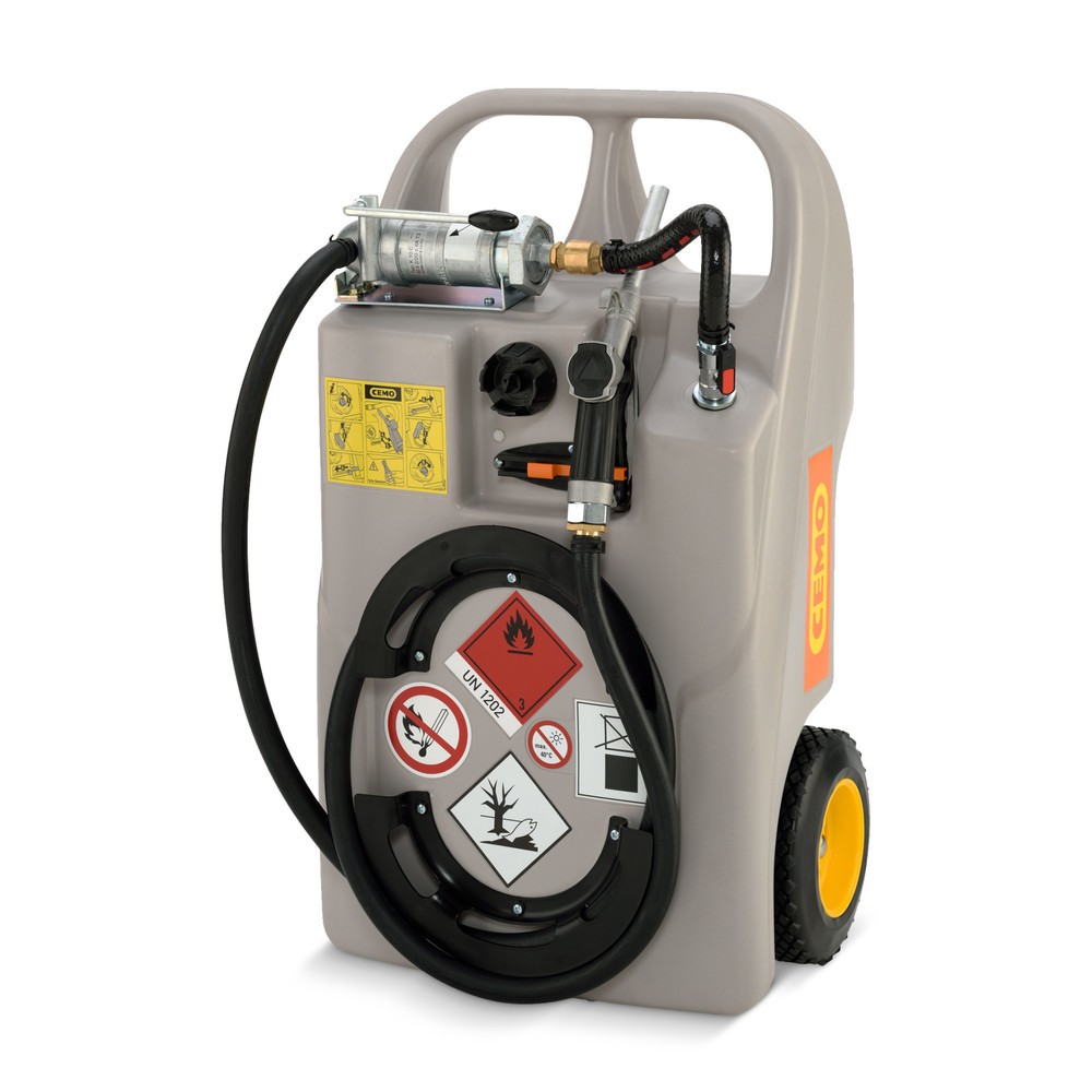 Illustration du produit: Caddie diesel CEMO, 60 l, avec pompe à main et vanne de distribution